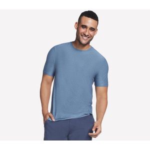 SKECHERS - Korte Mouwen T-shirt - Blauw - Heren
