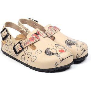 GOBY Clogs met Jongens en Meisje – Handgemaakt – Hoge Kwaliteit – Maat 35