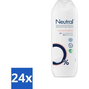 Neutral - Conditioner - Gevoelige Hoofdhuid - 0% Parfum & Kleurstof - 250 ml - Voordeelverpakking - 24 stuks