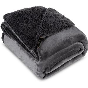 Zachte Dubbelzijdige Plaid 200x220cm - Microvezel & Lammy