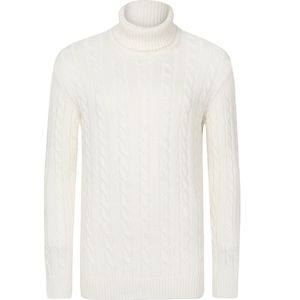 Felix Hardy Coltrui - Gebreide Trui - Sweater Heren Ecru - 2Xl