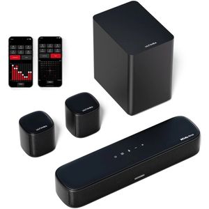 Soundbar - 2.2ch - Soundbar met Subwoofer - Soundbar voor TV - Bluetooth - App Control - Draadloze - Bass Instelbaar - 100W -Geluidssysteem - Zwart