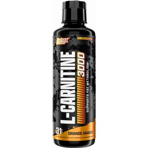 Nutrex Research - Liquid Carnitine 3000 - Vloeibare Carnitine - Oranje Mango - 465ml
