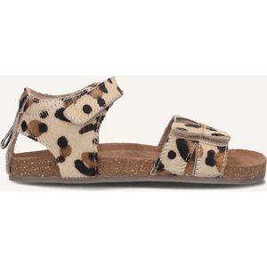 Ton & Ton Meisjes Sandalen - Signa - Cognac - Ponyhair - - Maat 24