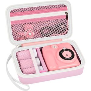 Cameratas voor kinderen - Beschermhoes en opbergbox voor kindercamera's in Roze