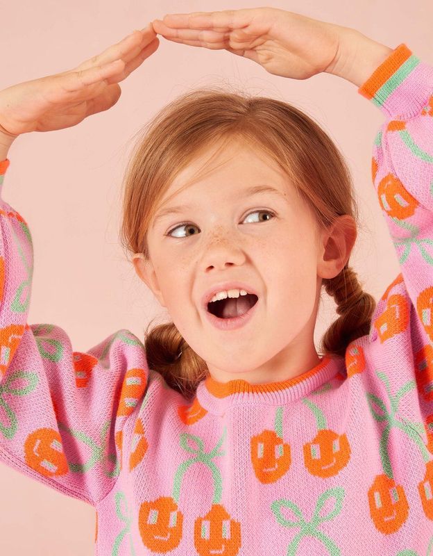 Oilily - Kersje pullover - Wit - 122/7yr