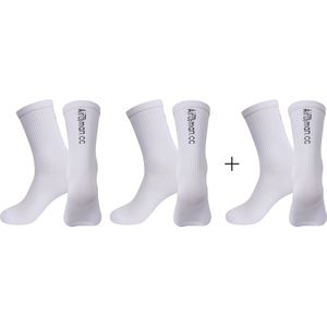 Airoman.cc - Airo Knitted - Fietssokken - Wit - One Size (39-45) - 3x