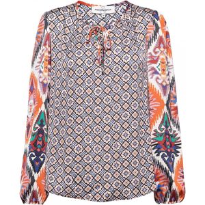 ALICIA TILE IKAT B-Navy Multi - S