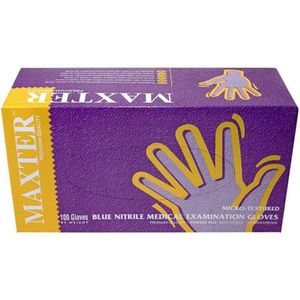 Maxter blue nitril handschoenen poedervrij - M