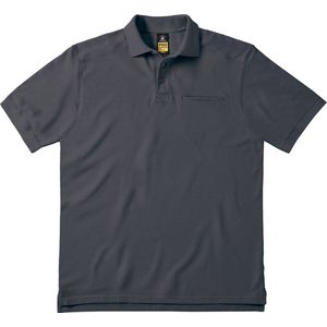 Skill Pro Workwear Pocket Polo Men B&C Collectie maat 3XL Grijs