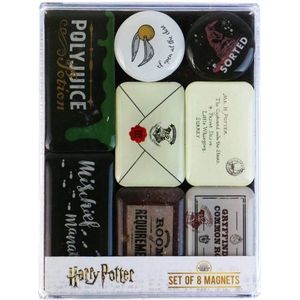 Harry Potter - Zweinstein Artefacten Set van 8 Epoxy Magneten