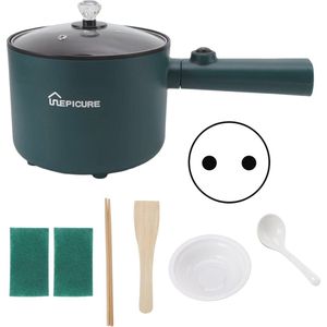 Elektrische Kookpot 1.8L met Anti-Aanbak en 2 Temperatuurstanden - Multifunctioneel Fornuis voor Thuisgebruik