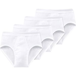 Schiesser Heren sportslip 4 pack Cotton Essentials fijnrib