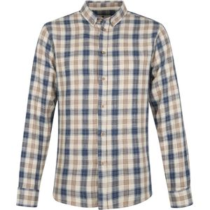Anerkjendt - Overhemd Konrad Ruit Blauw - L - Heren - Regular-fit