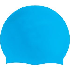 2-pack badmutsen, effen badmutsen voor mannen en vrouwen, badmuts, hoogwaardige siliconen antislip badmutsen, waterdicht, hypoallergeen, elastisch en comfortabel, voor lang en kort haar - Lichtblauw