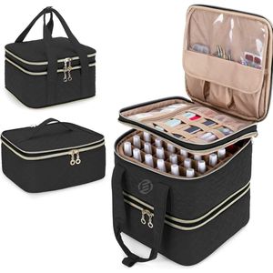 Equivera Nagellak koffer - nagelkoffer - nagelstyliste koffer - nagellak opbergen - nagellak koffer organizer