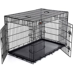 Hondenbench XXL deluxe - Bench voor honden - Opvouwbaar - Zwart - 80x122x75cm