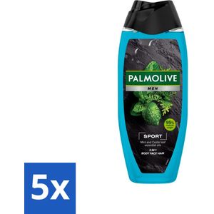 Palmolive Men - Sport 3-in-1 - Douchegel - Verfrissend & Verzorgend - 500 ml - Bulkverpakking - 5 stuks