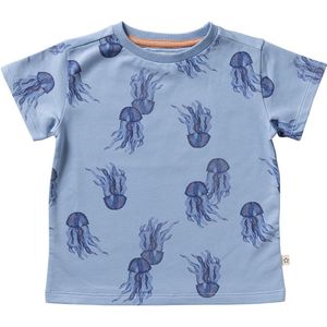 Jelly | Relaxed Shirt | Regular Fit | Blauw T-shirt jongens | Maat 80 t/m 140 | YOUR WISHE