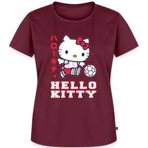 Hello Kitty Speelt Voetbal Premium T Shirt Dames