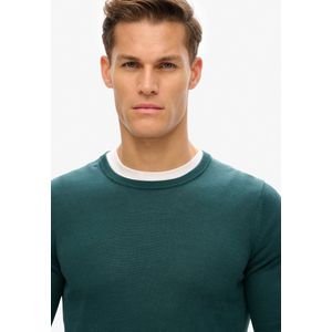 Superdry - Essentials Lightweight Knit Crew Sweatshirt - Grijs - Katoen/Tencel