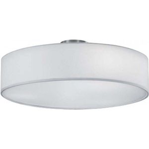 LED Plafondlamp - Plafondverlichting - Torna Hotia - E27 Fitting - 3-lichts - Rond - Mat Wit - Aluminium