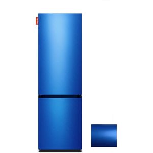 NUNKI LARGECOMBI-ABMET Combi Bottom Koelkast, E, 198+66l, Blue Metalic Gloss All Sides