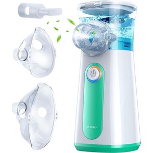 ONEIRO® Aerosoltoestel Care+ - Inhalator – Nebulizer - Ultrasone Vernevelaar - Inhalatieapparaat voor Kinderen, Volwassenen & Baby’s