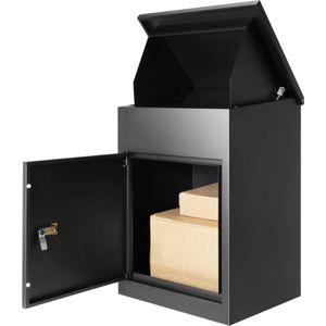 Anti-Diefstal Mailbox - Pakketbrievenbus - Muur Gemonteerd - Waterdicht - Zwart