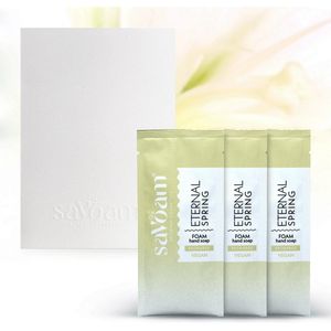 Schuimende Handzeep - saVoam refill Eternal Spring - Navulling - 3 x 25.5 gram - Vegan - Duurzaam - Hydraterend