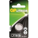 GP Lithium knoopcel CR1616 blister 1