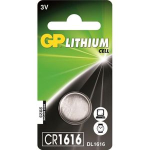 GP Lithium knoopcel CR1616 blister 1