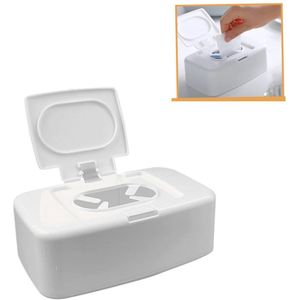 Tissue Box - Vochtige Doekjes Dispenser - Wit - 1 stuk
