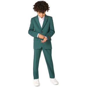 OppoSuits Daily Posy Green - Casual JongensPak - Voor Bruiloften, Schoolfeesten en Casual Chic - Inclusief Pantalon en Blazer - Maat EU 110/116 - 6 Jaar