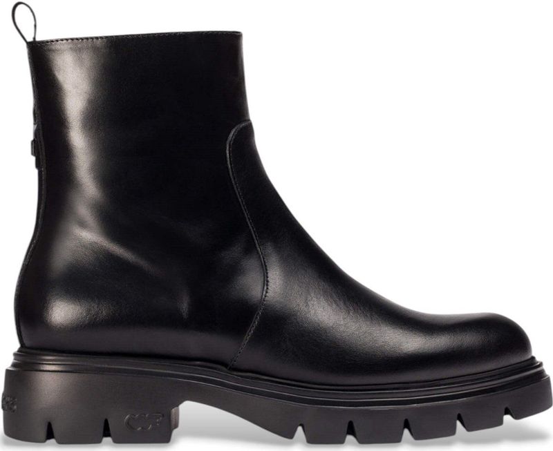 Wonders - A-4305 - Enkellaarsjes - Zwart - Ritssluiting - Casual