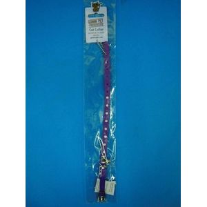 Petgear Halsband Spike - Kat - Glow in the dark - Paars - 33 cm