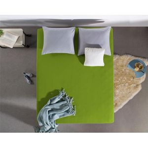 Hoogwaardige Dubbel Jersey Hoeslaken Groen | 200x220 | 220 Gram | Extra Dikke Kwaliteit