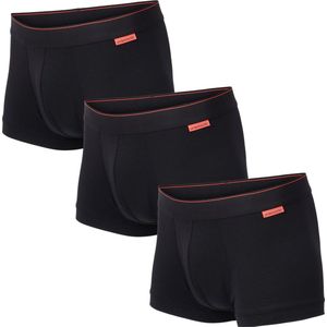 Undiemeister - Boxershort multipack - Boxershort heren - Ondergoed - Gemaakt van Mellowood - Onderbroek mannen - Boxer briefs - Volcano Ash (zwart) - 3-pack - 3XL