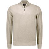 NZA - Ecru - Half Zip Katoenen Trui