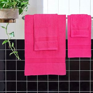 Luxe handdoekenset van katoen / Set Premium Handdoeken, Ultra Zacht en Zeer Absorberend voor Badkamer, Fitnessruimte, Douche, Hotel en Spa, 6-pack_ pink