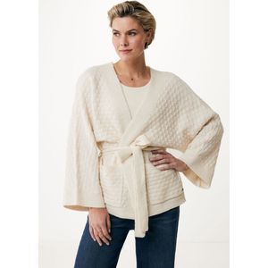 Mexx Vest Kimono Crème - Vrouwen - Cream - Maat Xxl