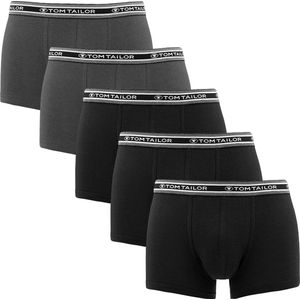 TOM TAILOR Buffer Heren Boxer - 5-Pack - Grijs/Zwart