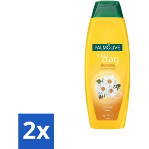 Palmolive - Shampoo - Elke Dag - Kamille-Extract - Voor Normaal Haar - 350 ml - Voordeelverpakking - 2 stuks