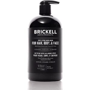 Brickell All in One Wash for Men Rapid Spicy Citrus 473 ml.