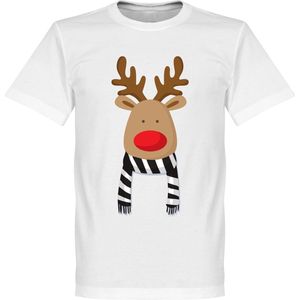 Reindeer Supporter T-Shirt - Wit/Zwart  - XXXXL
