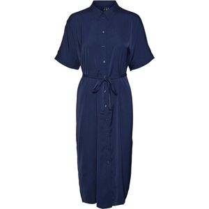 Vero Moda Katrine S/S Calf Dress WVN Navy Blazer BLAUW XL