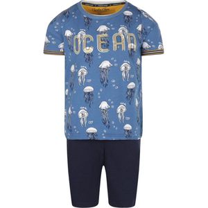 Charlie Choe - Pyjama - Shortama -Blue - Ocean - Maat 74/80