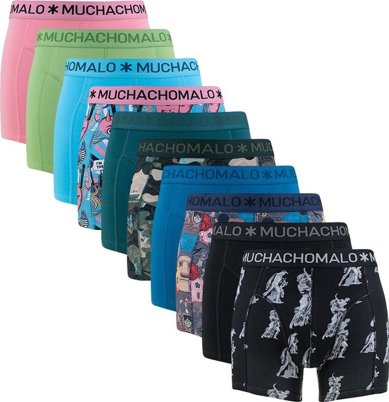 Muchachomaloeffen - Boxershorts - Multinauwsluitende - Stretchkatoen - 10-Pack