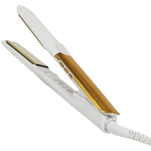 Professionele stijltang met hoge temperatuur, keramische stijltang met snelle opwarming in 30 seconden, 2-in-1 stijltang en krultang, plasma-stijltang voor pluisvrij haar, dubbele spanning voor op reis