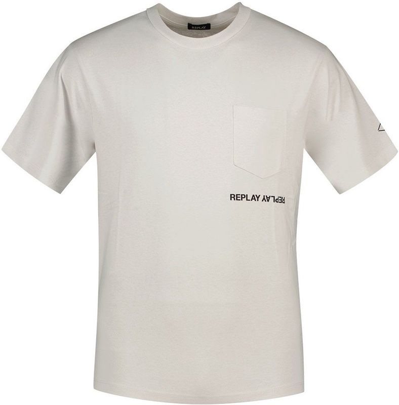 Replay - M6815 - T-shirt - Beige - Korte Mouwen